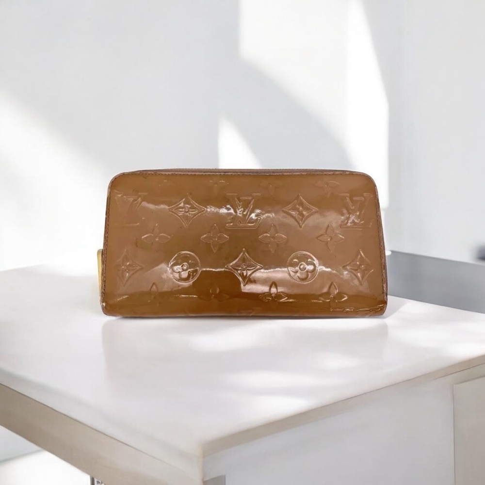 👜 Louis Vuitton Tan Brown Zippy Wallet Monogram Long Classy Zip Around Bag